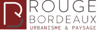 Logo Rouge Bordeaux pour l'Urbanisme & Paysage. La marque utilise un R blanc stylisé sur fond bordeaux et le nom en typo fine sur fond vert.